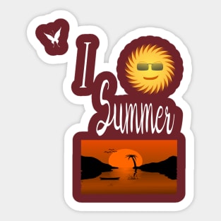 I Love Summer! Sticker